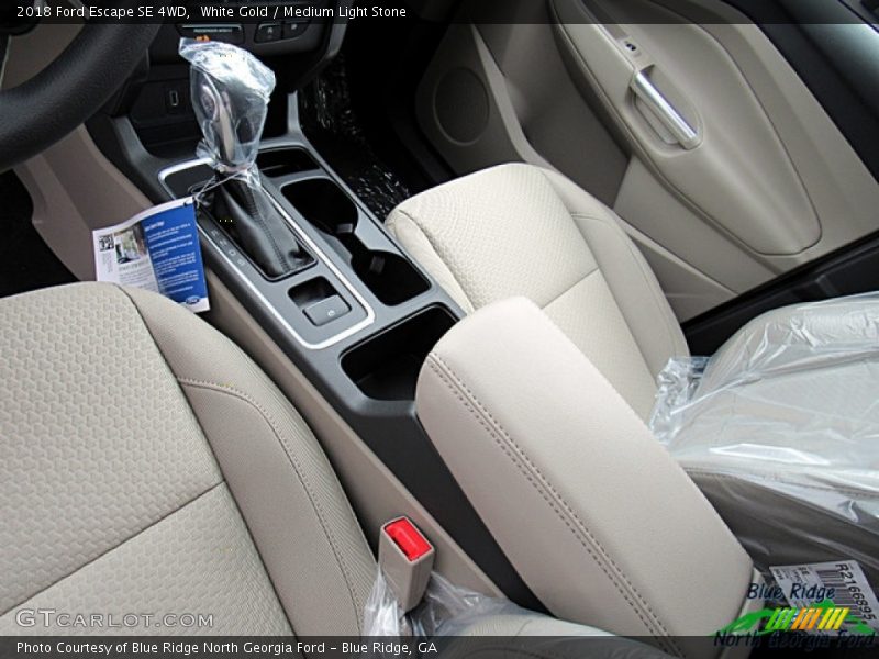 White Gold / Medium Light Stone 2018 Ford Escape SE 4WD