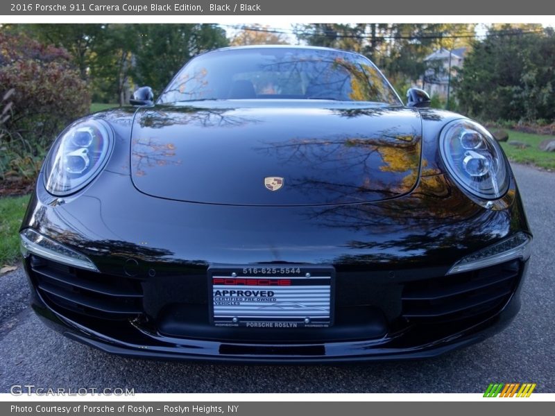Black / Black 2016 Porsche 911 Carrera Coupe Black Edition