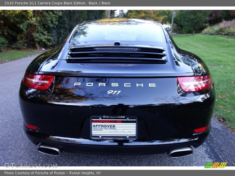 Black / Black 2016 Porsche 911 Carrera Coupe Black Edition