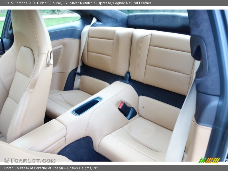 GT Silver Metallic / Espresso/Cognac Natural Leather 2015 Porsche 911 Turbo S Coupe