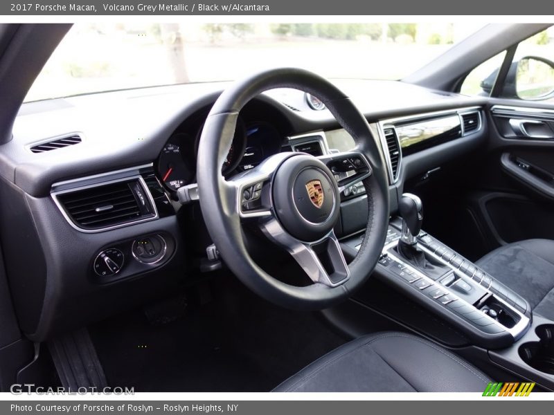 Volcano Grey Metallic / Black w/Alcantara 2017 Porsche Macan
