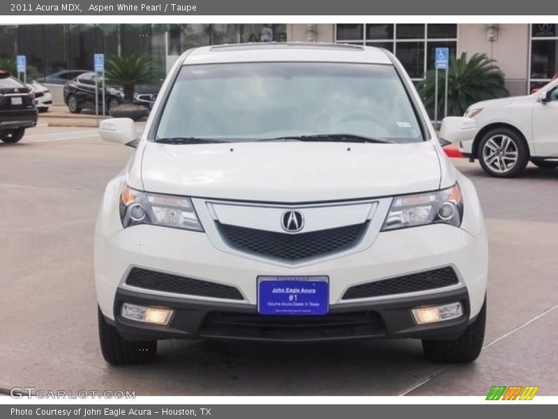 Aspen White Pearl / Taupe 2011 Acura MDX