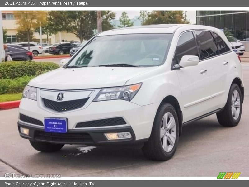 Aspen White Pearl / Taupe 2011 Acura MDX