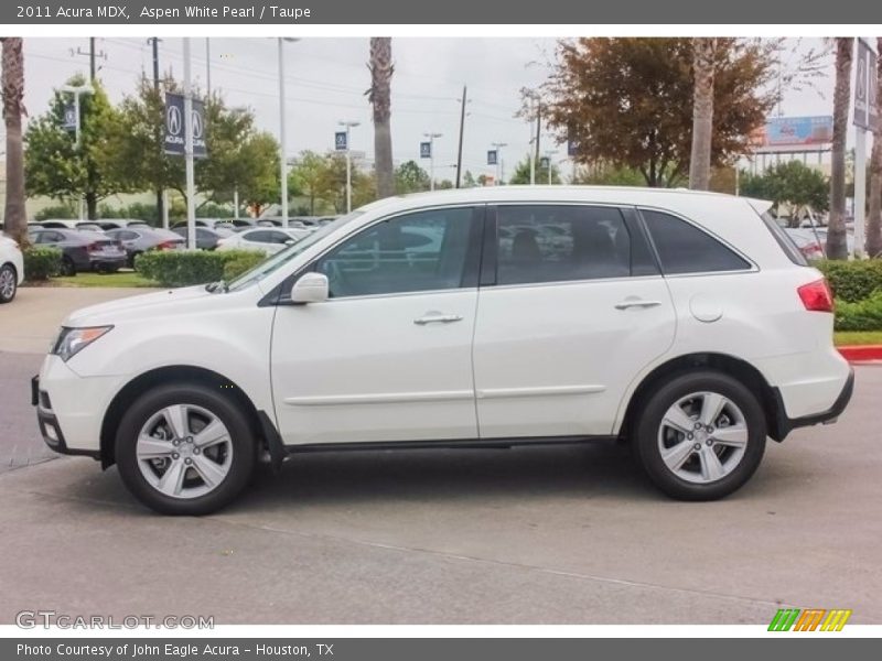 Aspen White Pearl / Taupe 2011 Acura MDX