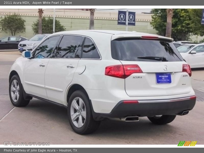 Aspen White Pearl / Taupe 2011 Acura MDX