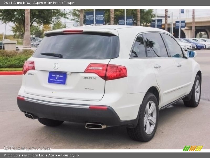 Aspen White Pearl / Taupe 2011 Acura MDX