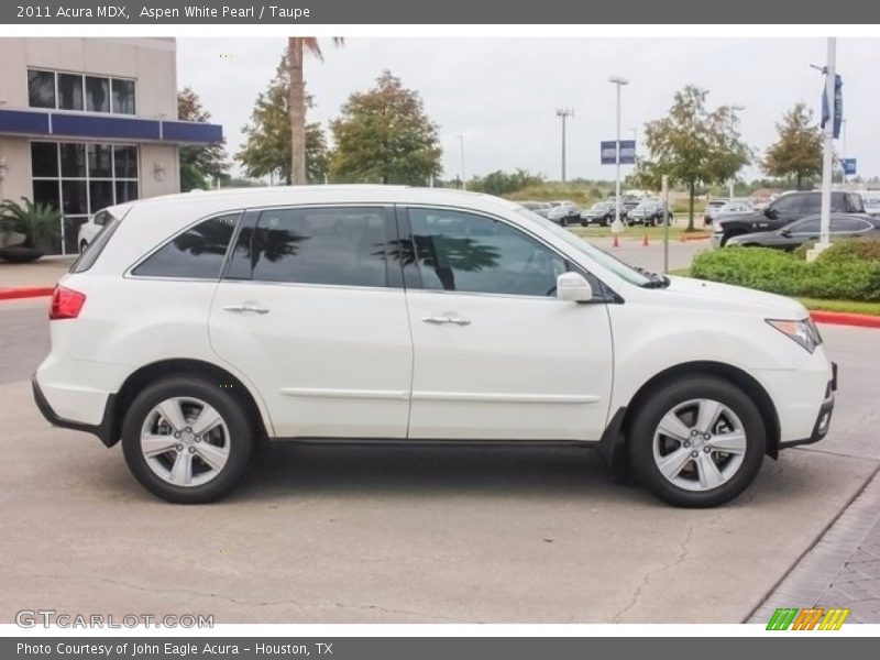 Aspen White Pearl / Taupe 2011 Acura MDX