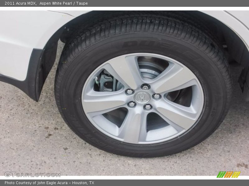 Aspen White Pearl / Taupe 2011 Acura MDX