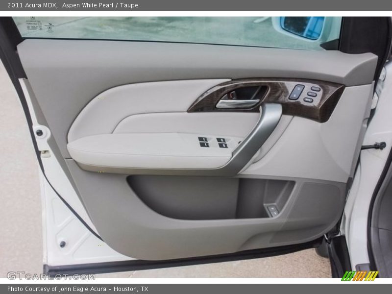 Aspen White Pearl / Taupe 2011 Acura MDX