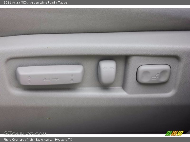 Aspen White Pearl / Taupe 2011 Acura MDX