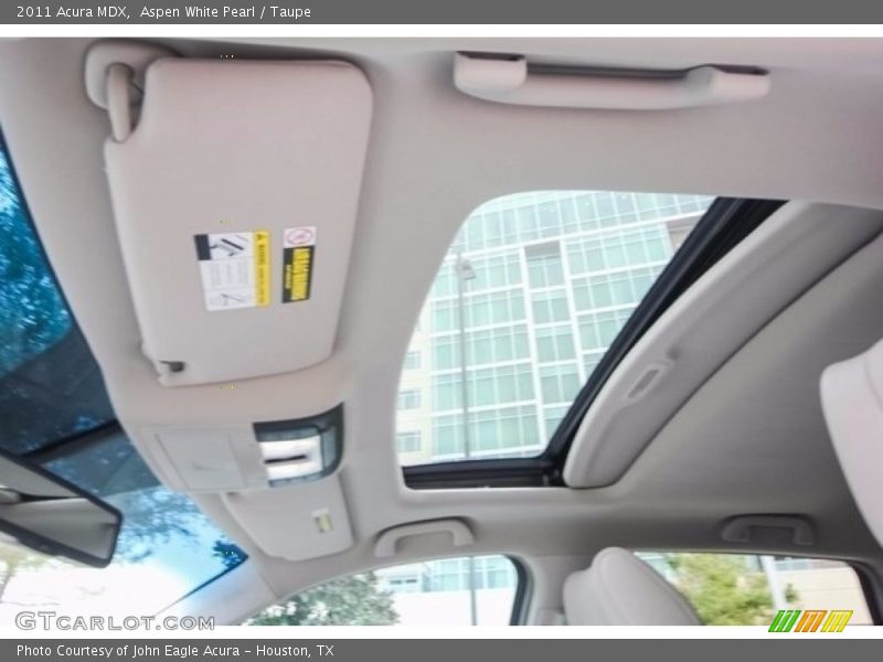 Aspen White Pearl / Taupe 2011 Acura MDX