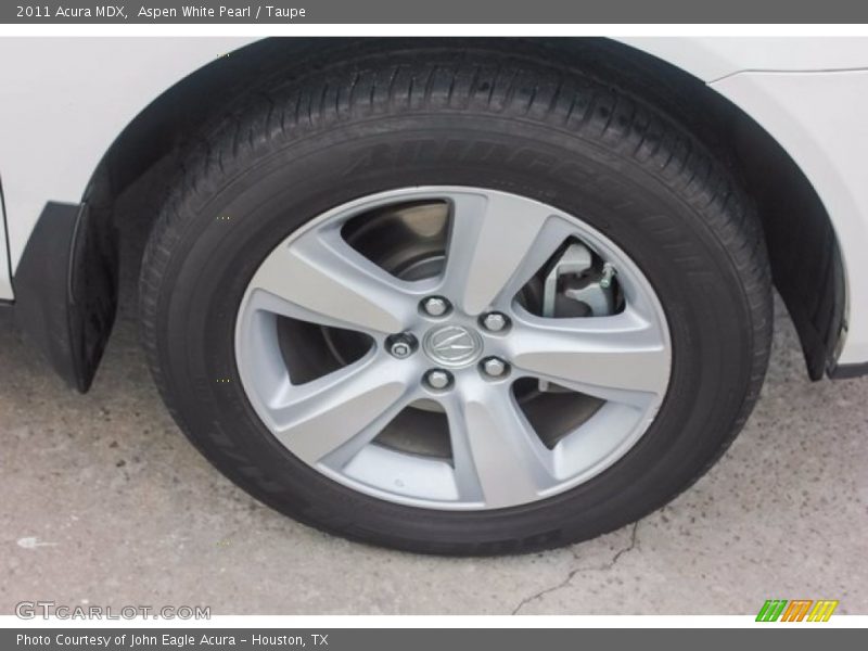 Aspen White Pearl / Taupe 2011 Acura MDX