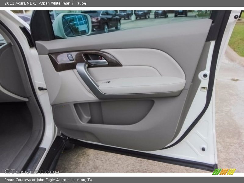 Aspen White Pearl / Taupe 2011 Acura MDX