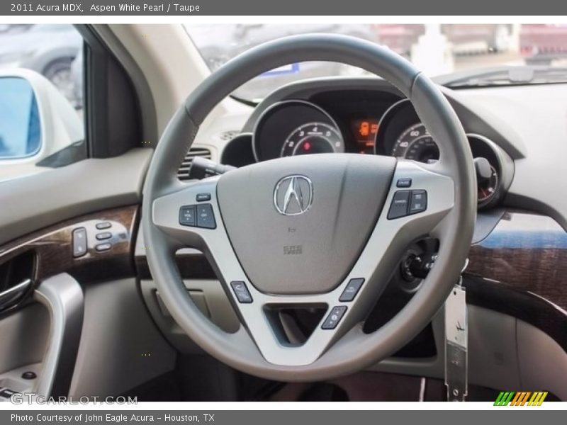 Aspen White Pearl / Taupe 2011 Acura MDX