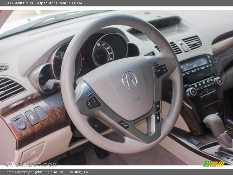 Aspen White Pearl / Taupe 2011 Acura MDX
