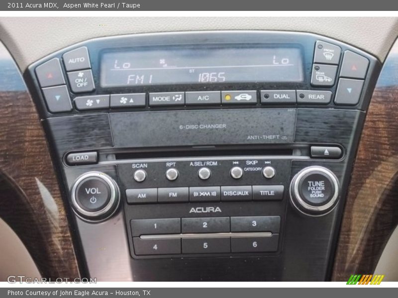 Aspen White Pearl / Taupe 2011 Acura MDX