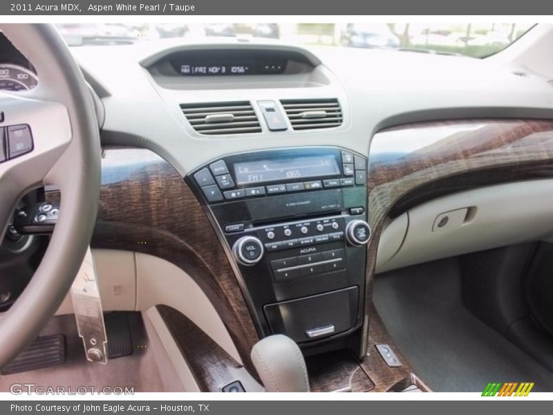 Aspen White Pearl / Taupe 2011 Acura MDX