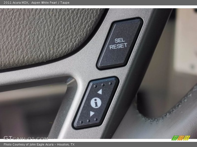 Aspen White Pearl / Taupe 2011 Acura MDX