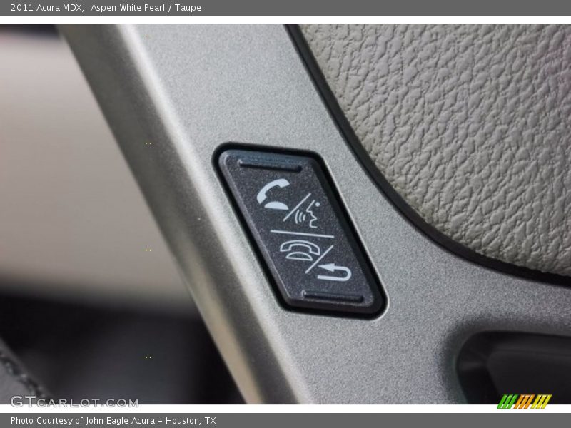 Aspen White Pearl / Taupe 2011 Acura MDX