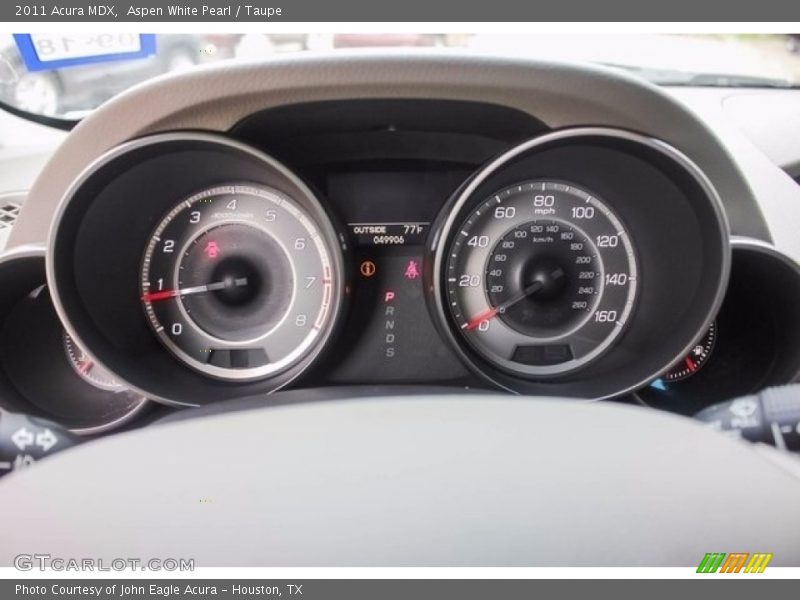Aspen White Pearl / Taupe 2011 Acura MDX