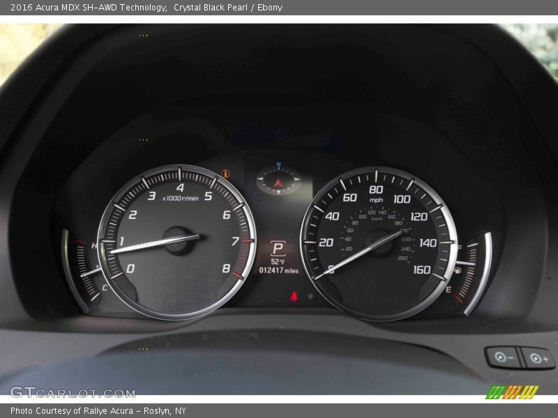 Crystal Black Pearl / Ebony 2016 Acura MDX SH-AWD Technology