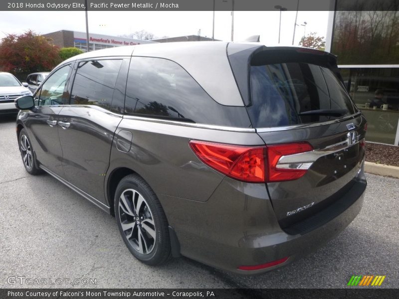 Pacific Pewter Metallic / Mocha 2018 Honda Odyssey Elite