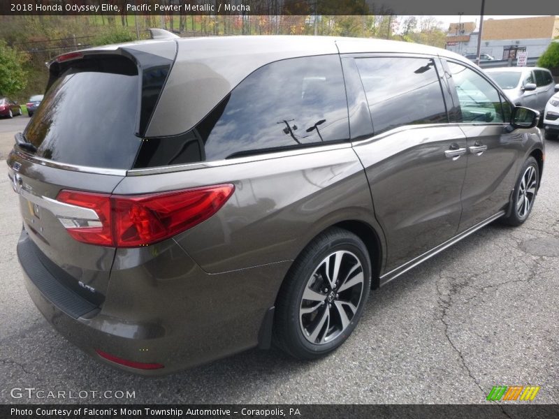 Pacific Pewter Metallic / Mocha 2018 Honda Odyssey Elite