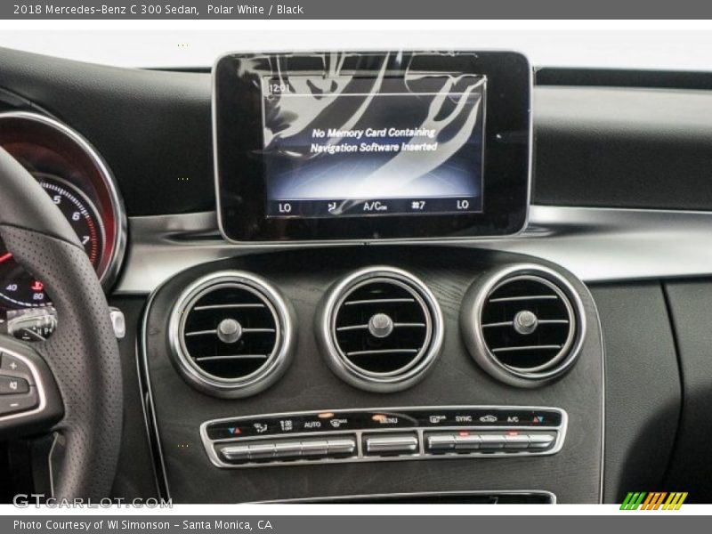 Polar White / Black 2018 Mercedes-Benz C 300 Sedan