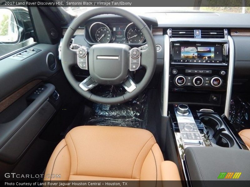 Santorini Black / Vintage Tan/Ebony 2017 Land Rover Discovery HSE