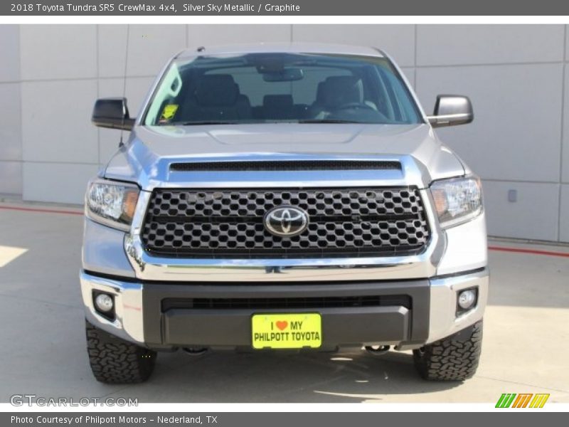 Silver Sky Metallic / Graphite 2018 Toyota Tundra SR5 CrewMax 4x4