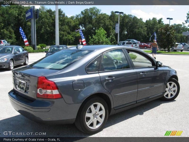 Titanium Gray Metallic / Dark Beige/Quartz 2007 Volvo S40 2.4i