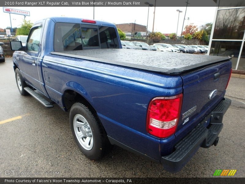 Vista Blue Metallic / Medium Dark Flint 2010 Ford Ranger XLT Regular Cab