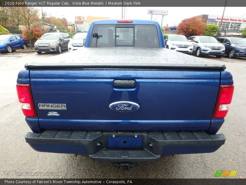 Vista Blue Metallic / Medium Dark Flint 2010 Ford Ranger XLT Regular Cab