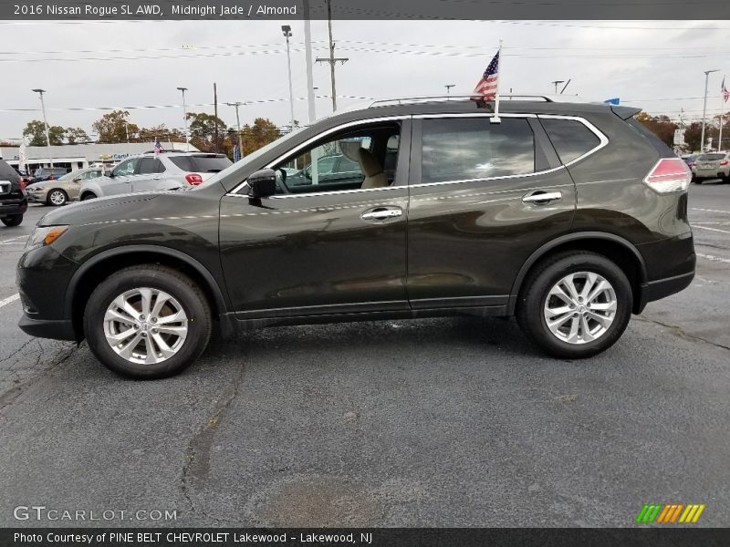 Midnight Jade / Almond 2016 Nissan Rogue SL AWD