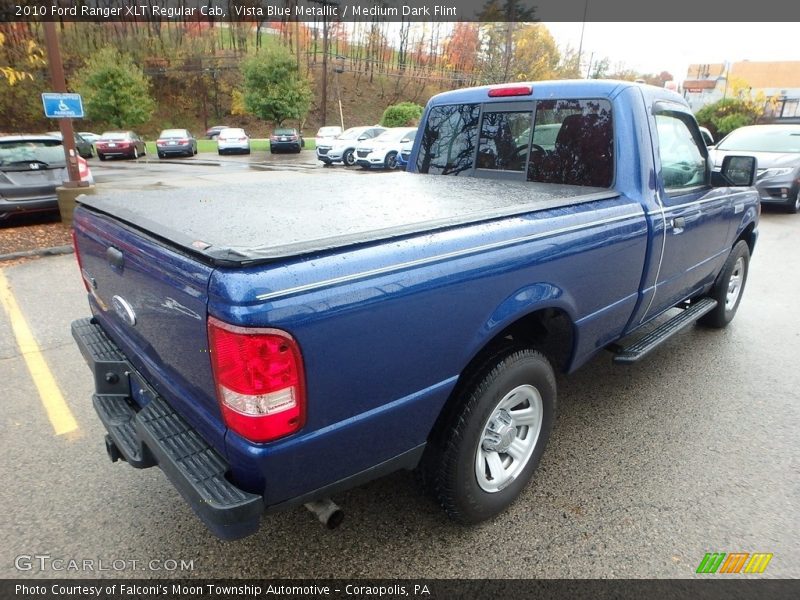 Vista Blue Metallic / Medium Dark Flint 2010 Ford Ranger XLT Regular Cab