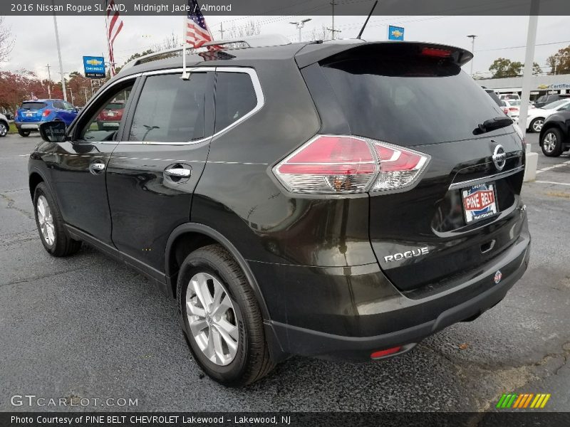 Midnight Jade / Almond 2016 Nissan Rogue SL AWD