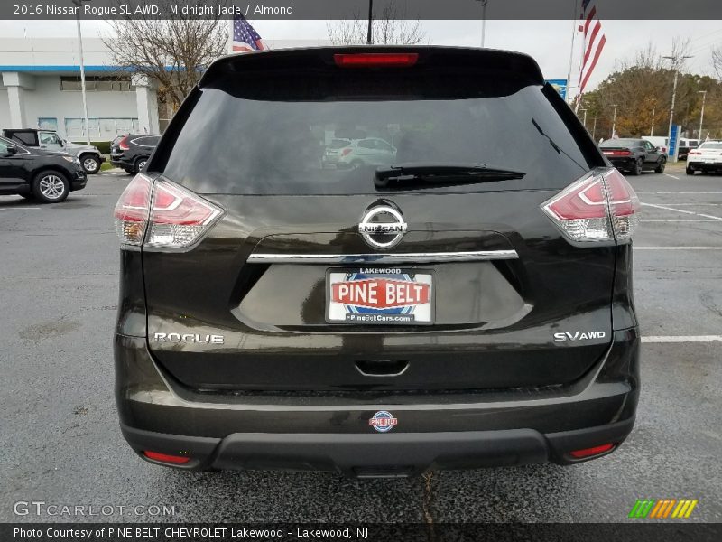 Midnight Jade / Almond 2016 Nissan Rogue SL AWD