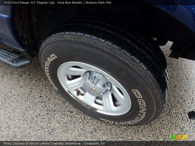 Vista Blue Metallic / Medium Dark Flint 2010 Ford Ranger XLT Regular Cab
