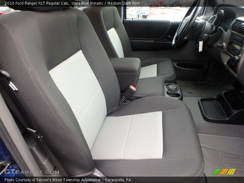 Vista Blue Metallic / Medium Dark Flint 2010 Ford Ranger XLT Regular Cab