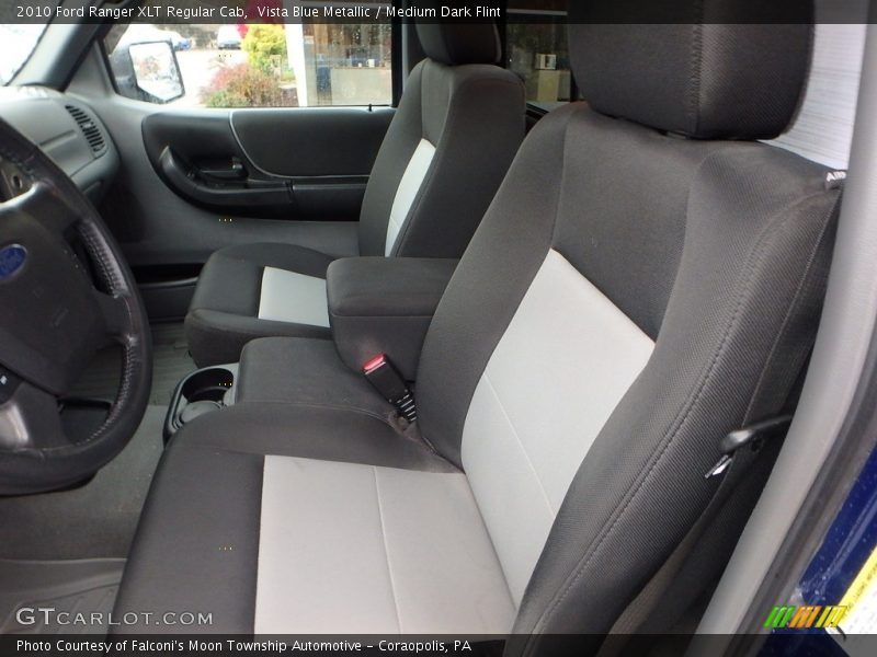 Vista Blue Metallic / Medium Dark Flint 2010 Ford Ranger XLT Regular Cab