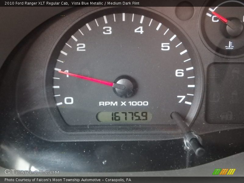 Vista Blue Metallic / Medium Dark Flint 2010 Ford Ranger XLT Regular Cab