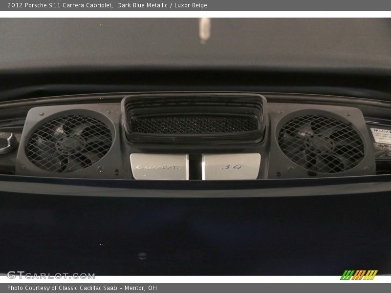 Dark Blue Metallic / Luxor Beige 2012 Porsche 911 Carrera Cabriolet