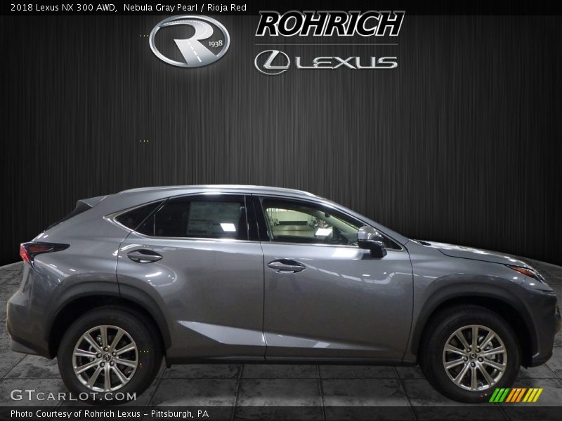 Nebula Gray Pearl / Rioja Red 2018 Lexus NX 300 AWD