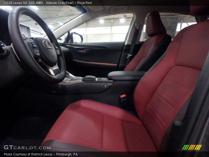 Nebula Gray Pearl / Rioja Red 2018 Lexus NX 300 AWD