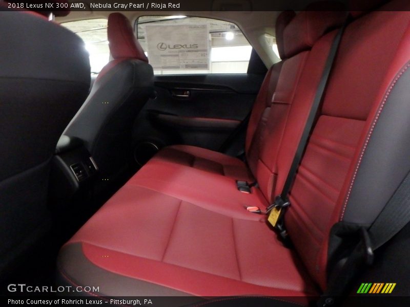 Nebula Gray Pearl / Rioja Red 2018 Lexus NX 300 AWD
