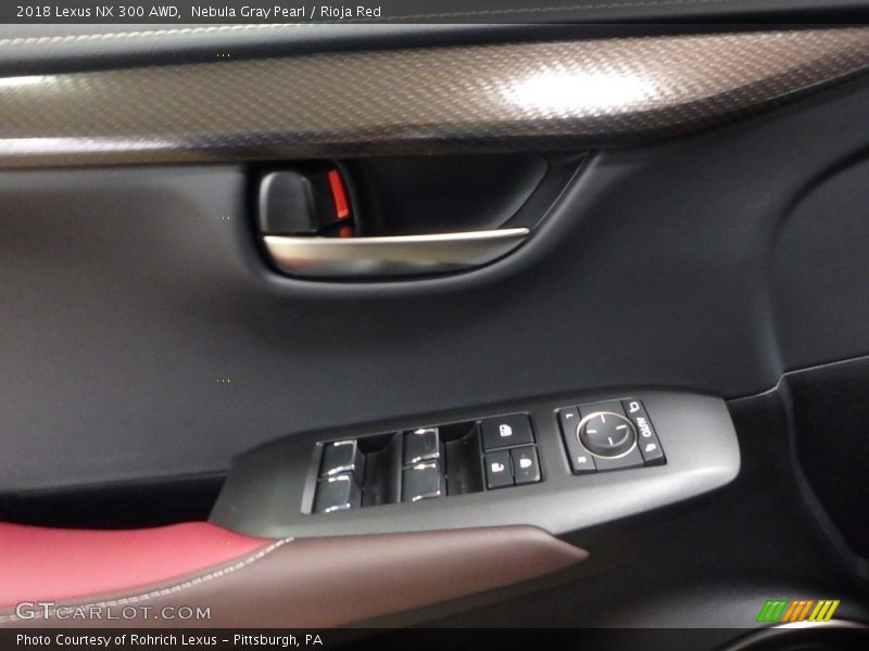 Nebula Gray Pearl / Rioja Red 2018 Lexus NX 300 AWD