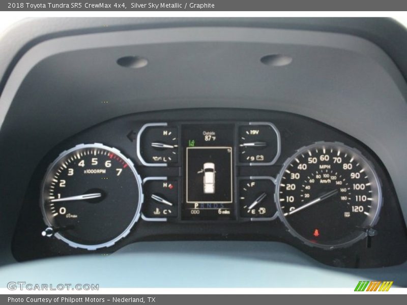 Silver Sky Metallic / Graphite 2018 Toyota Tundra SR5 CrewMax 4x4