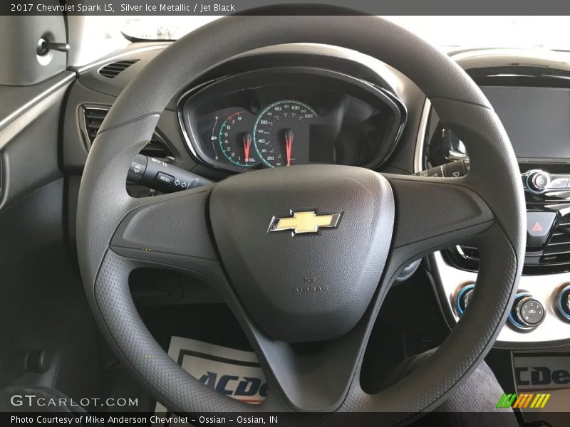 Silver Ice Metallic / Jet Black 2017 Chevrolet Spark LS