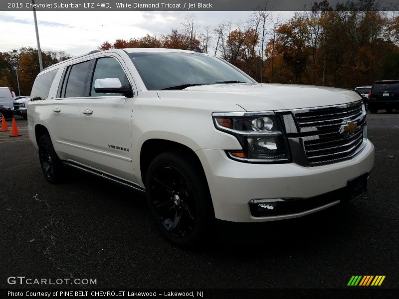 White Diamond Tricoat / Jet Black 2015 Chevrolet Suburban LTZ 4WD