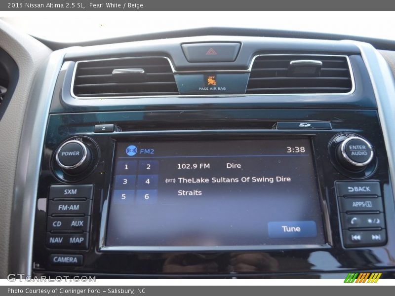 Pearl White / Beige 2015 Nissan Altima 2.5 SL
